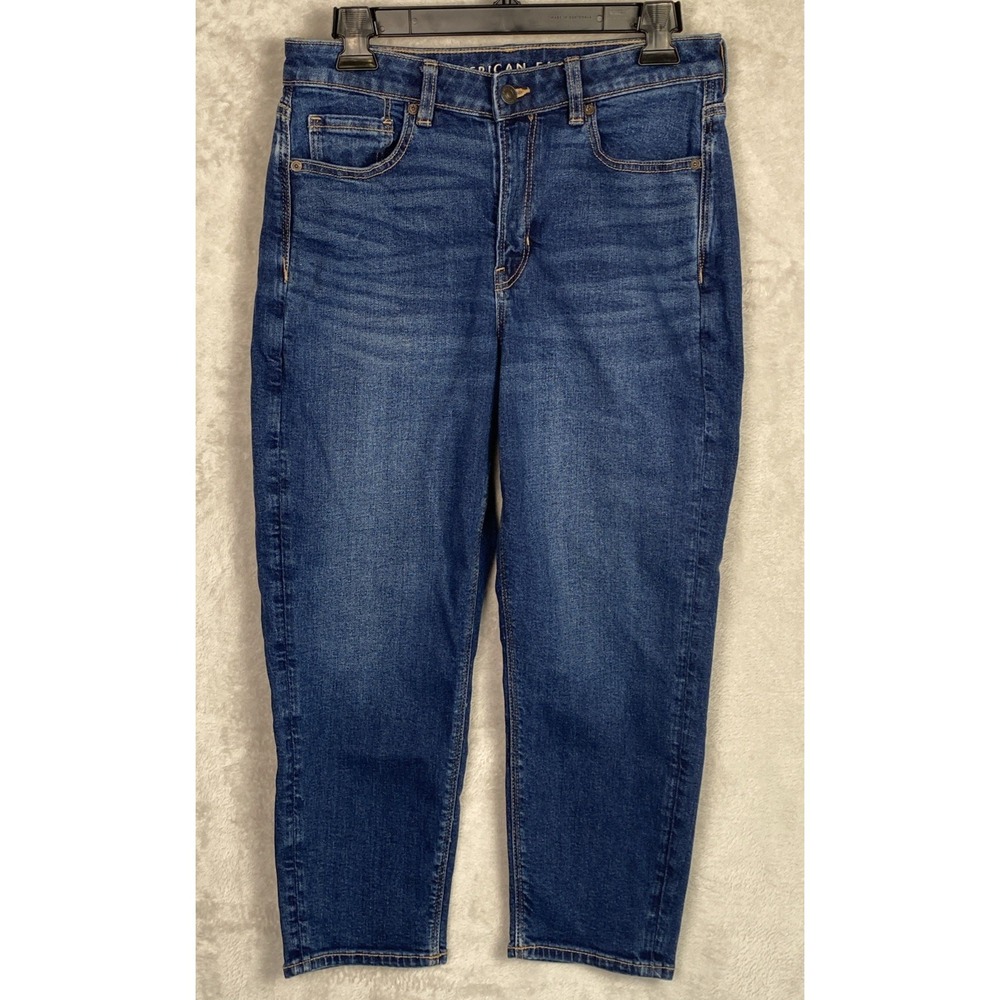 AE High-Rise Mom Jeans 8 X-short Stretch